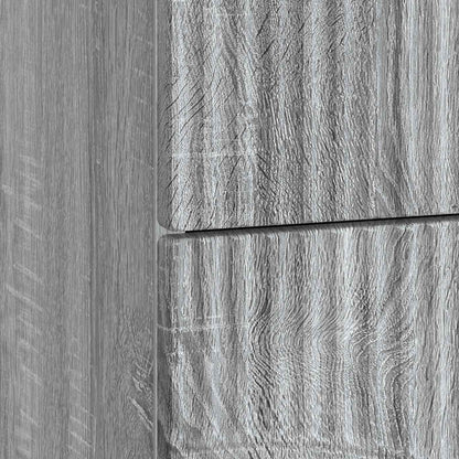 vidaXL Bedside Cabinet 2 pcs Grey Sonoma 43 x 34.5 x 44.5 cm