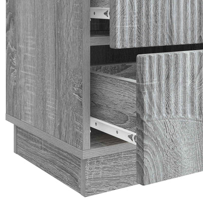 vidaXL Bedside Cabinet 2 pcs Grey Sonoma 43 x 34.5 x 44.5 cm