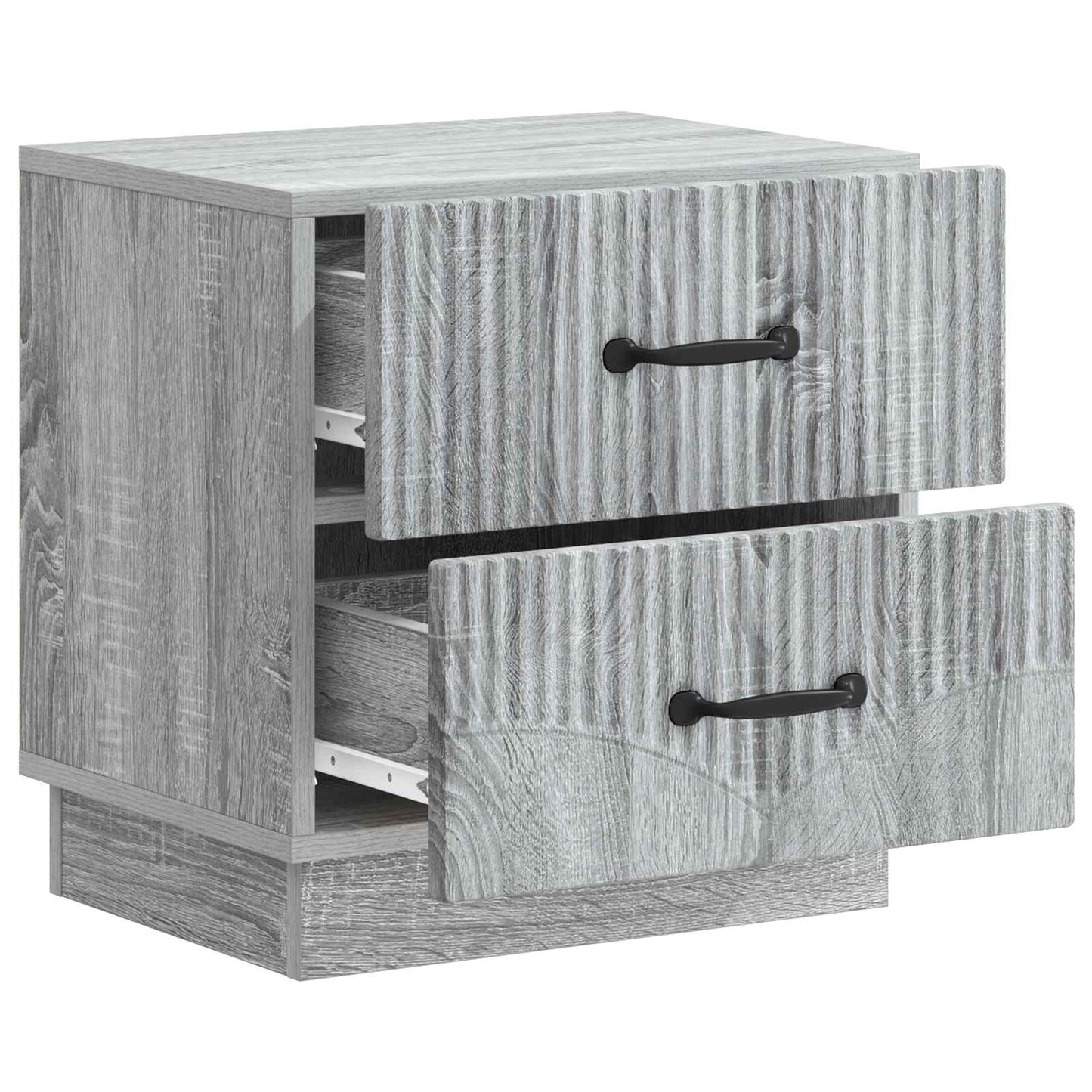 vidaXL Bedside Cabinet 2 pcs Grey Sonoma 43 x 34.5 x 44.5 cm