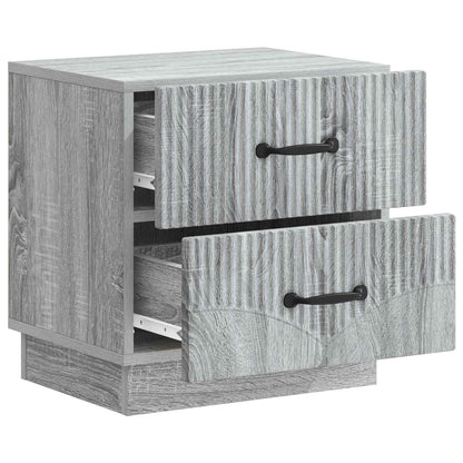 vidaXL Bedside Cabinet 2 pcs Grey Sonoma 43 x 34.5 x 44.5 cm