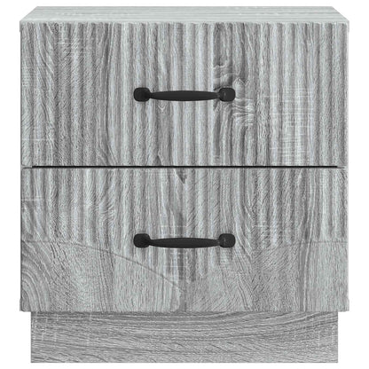 vidaXL Bedside Cabinet 2 pcs Grey Sonoma 43 x 34.5 x 44.5 cm