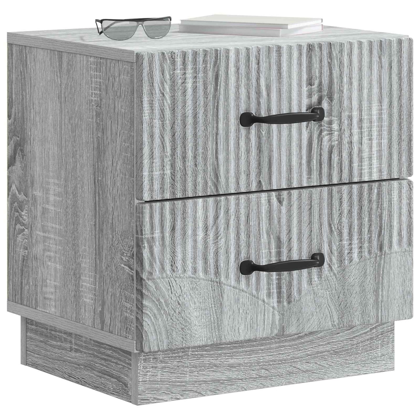 vidaXL Bedside Cabinet 2 pcs Grey Sonoma 43 x 34.5 x 44.5 cm