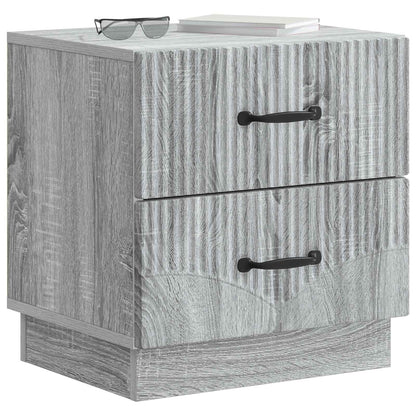 vidaXL Bedside Cabinet 2 pcs Grey Sonoma 43 x 34.5 x 44.5 cm