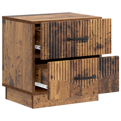 vidaXL Bedside Cabinet Old Wood 43 x 34.5 x 44.5 cm Engineered Wood