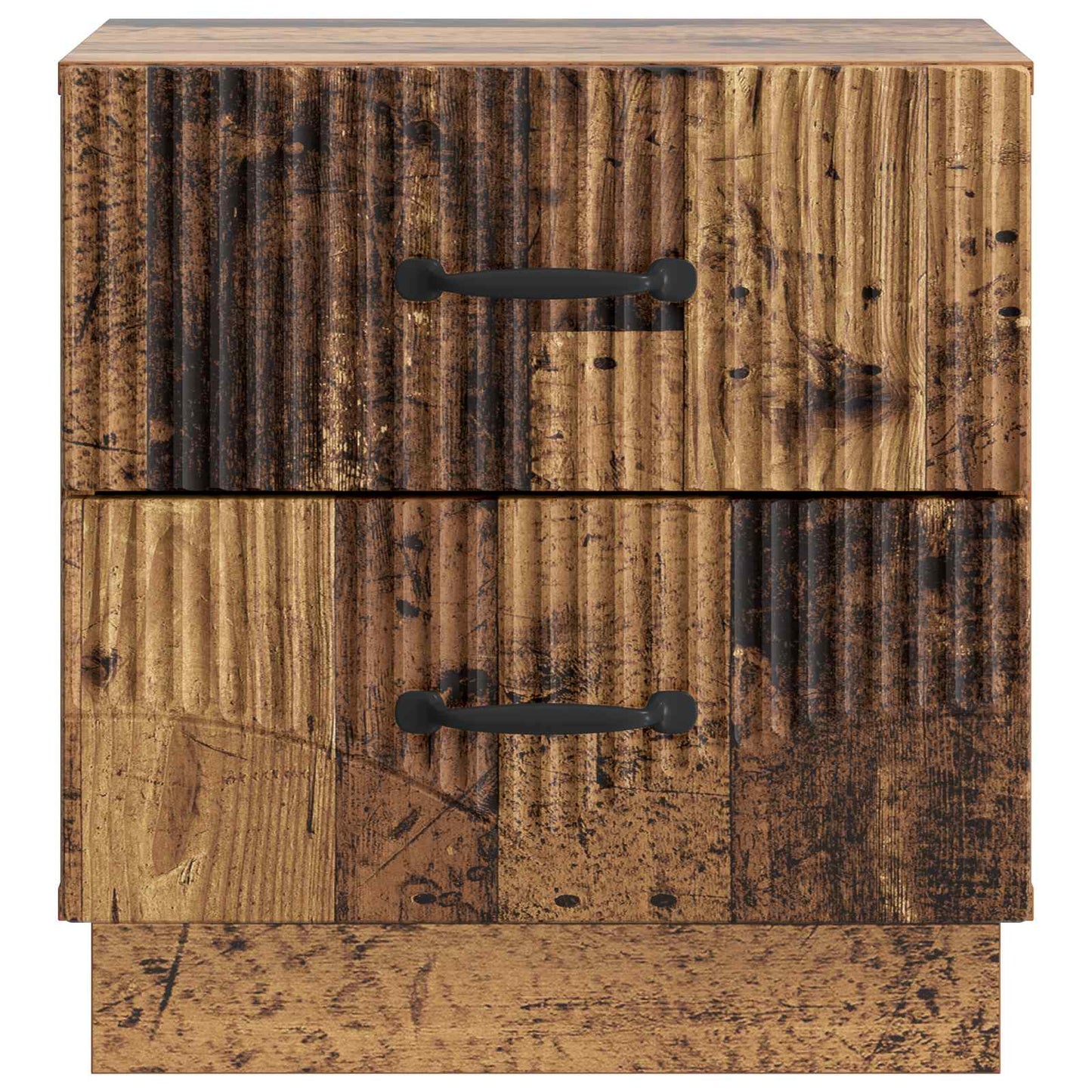vidaXL Bedside Cabinet Old Wood 43 x 34.5 x 44.5 cm Engineered Wood
