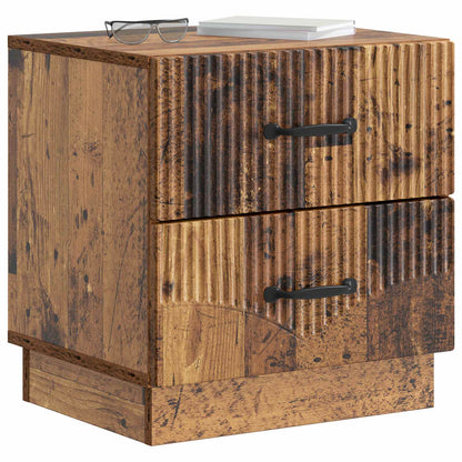 vidaXL Bedside Cabinet Old Wood 43 x 34.5 x 44.5 cm Engineered Wood