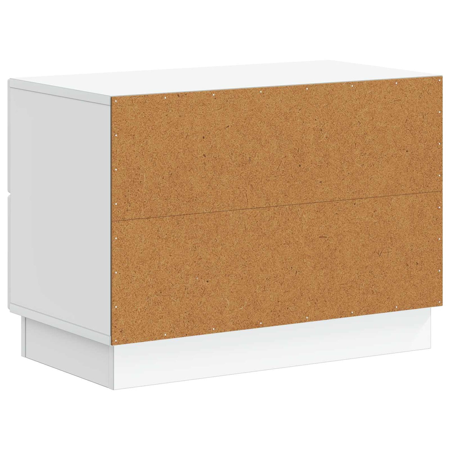 vidaXL Bedside Cabinet White 62 x 34.5 x 44.5 cm Engineered Wood