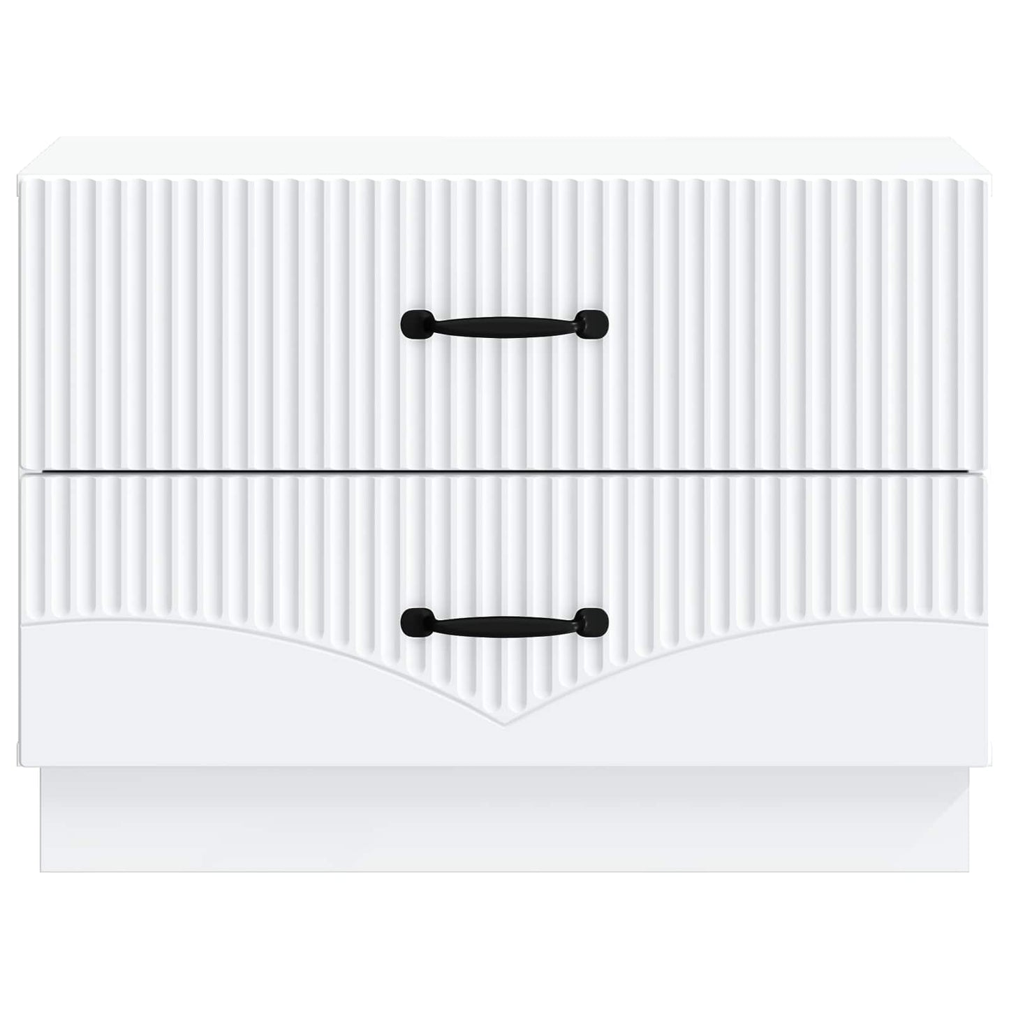 vidaXL Bedside Cabinet White 62 x 34.5 x 44.5 cm Engineered Wood