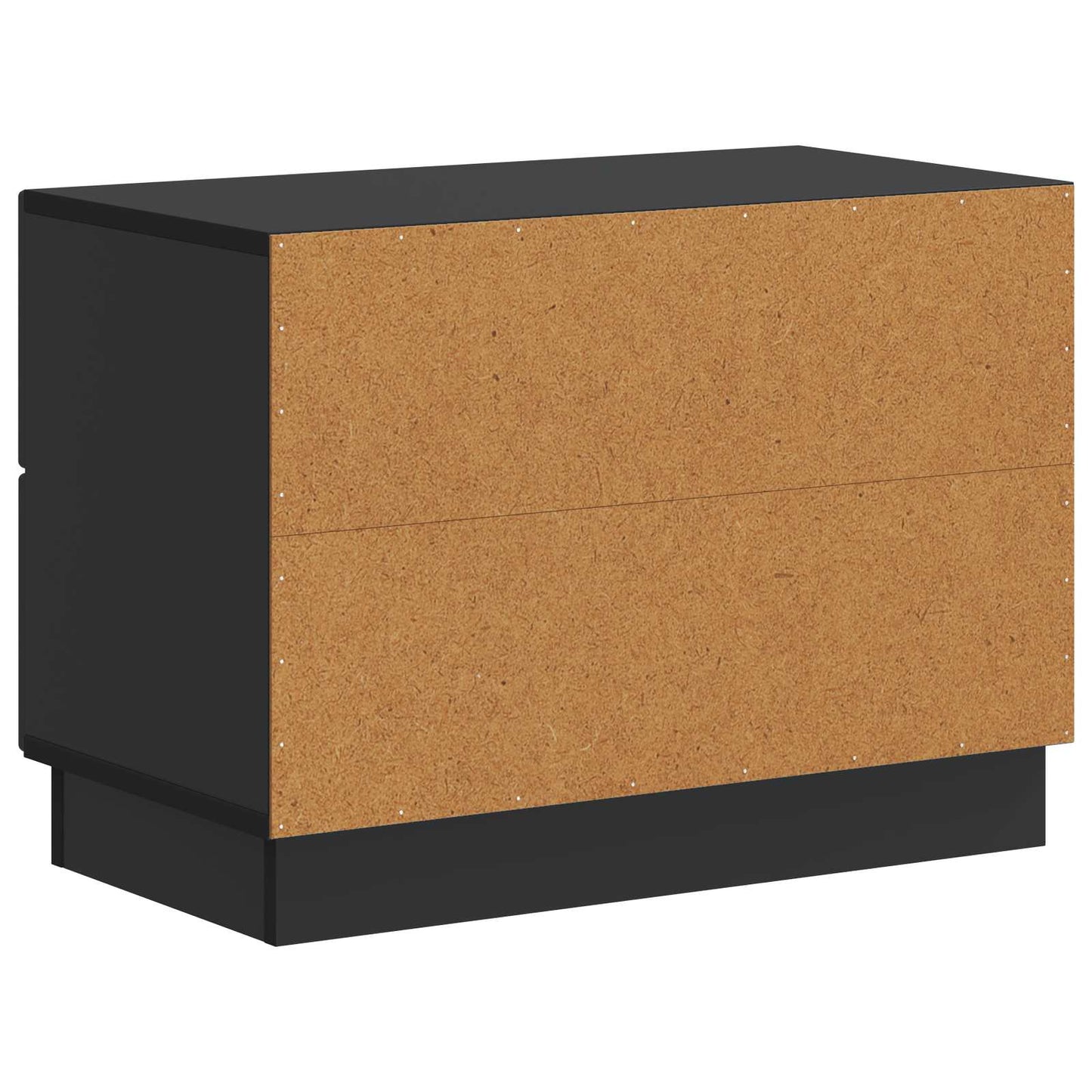 vidaXL Bedside Cabinet Black 62 x 34.5 x 44.5 cm Engineered Wood
