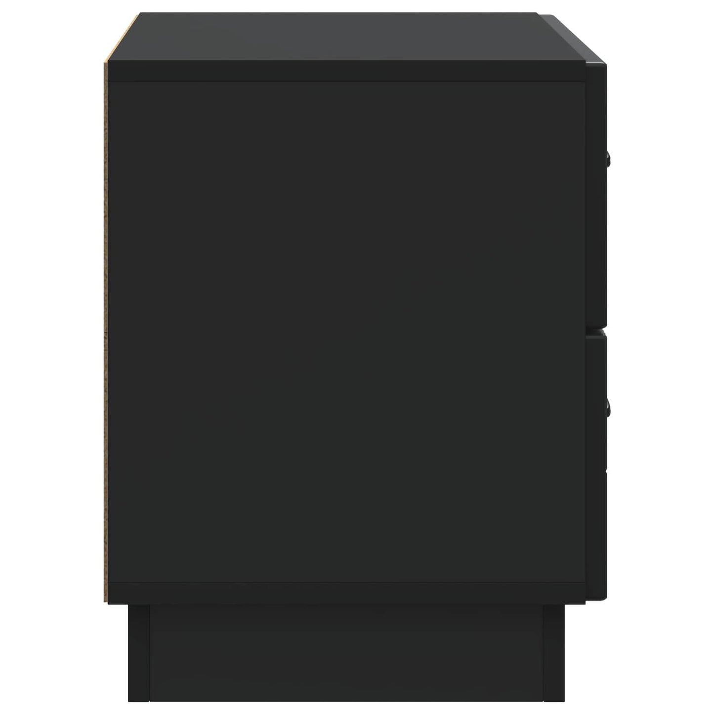 vidaXL Bedside Cabinet Black 62 x 34.5 x 44.5 cm Engineered Wood
