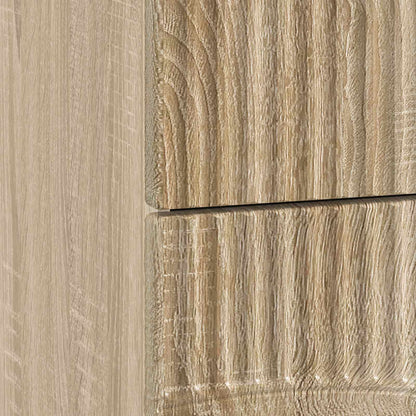 vidaXL Bedside Cabinet Sonoma Oak 62 x 34.5 x 44.5 cm Engineered Wood