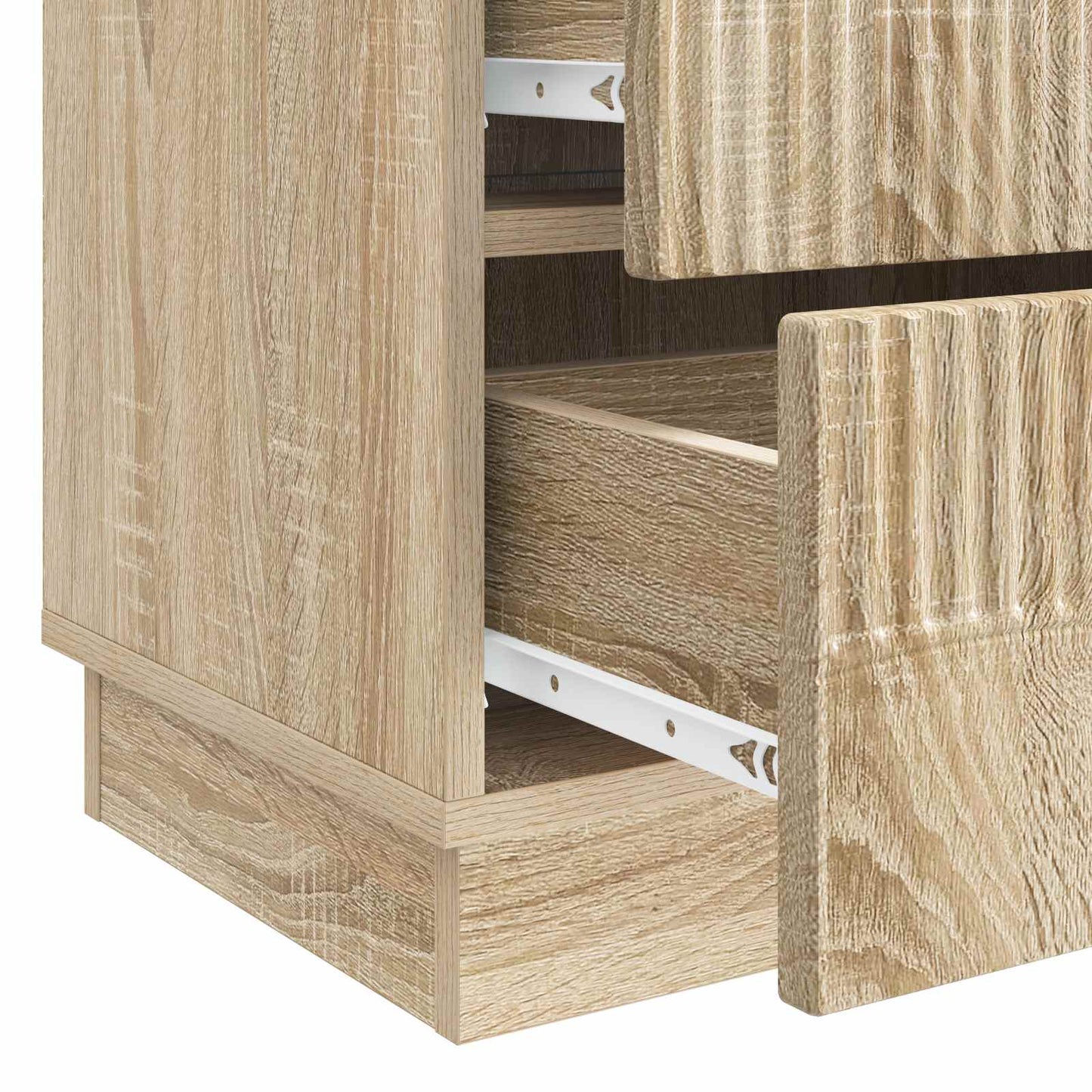 vidaXL Bedside Cabinet Sonoma Oak 62 x 34.5 x 44.5 cm Engineered Wood