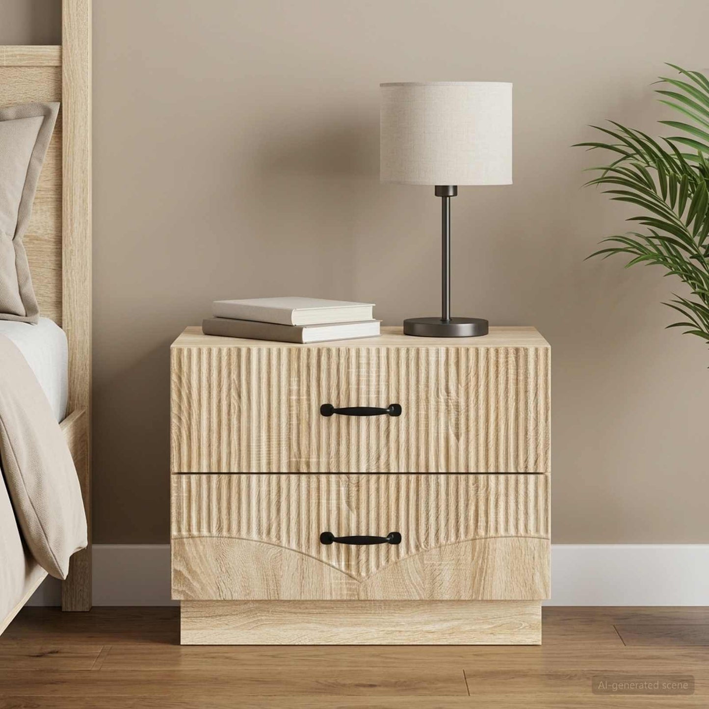 vidaXL Bedside Cabinet Sonoma Oak 62 x 34.5 x 44.5 cm Engineered Wood