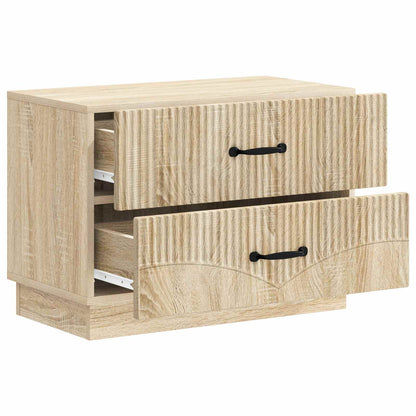 vidaXL Bedside Cabinet Sonoma Oak 62 x 34.5 x 44.5 cm Engineered Wood