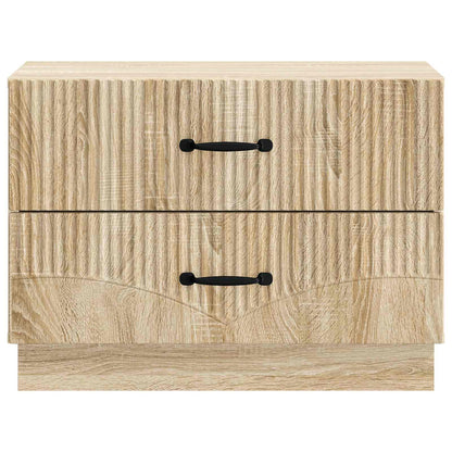 vidaXL Bedside Cabinet Sonoma Oak 62 x 34.5 x 44.5 cm Engineered Wood
