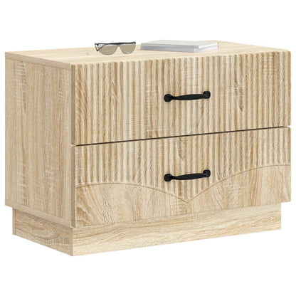 vidaXL Bedside Cabinet Sonoma Oak 62 x 34.5 x 44.5 cm Engineered Wood