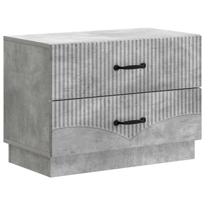 vidaXL Bedside Cabinet Concrete Grey 62 x 34.5 x 44.5 cm