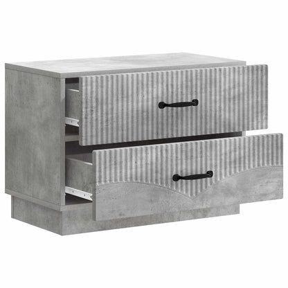 vidaXL Bedside Cabinet with Drawer Concrete Grey 62 x 34.5 x 44.5 cm