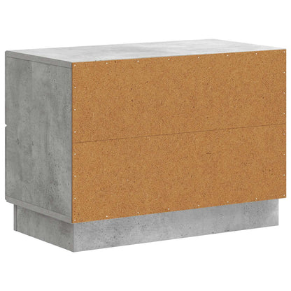 vidaXL Bedside Cabinet with Drawer Concrete Grey 62 x 34.5 x 44.5 cm