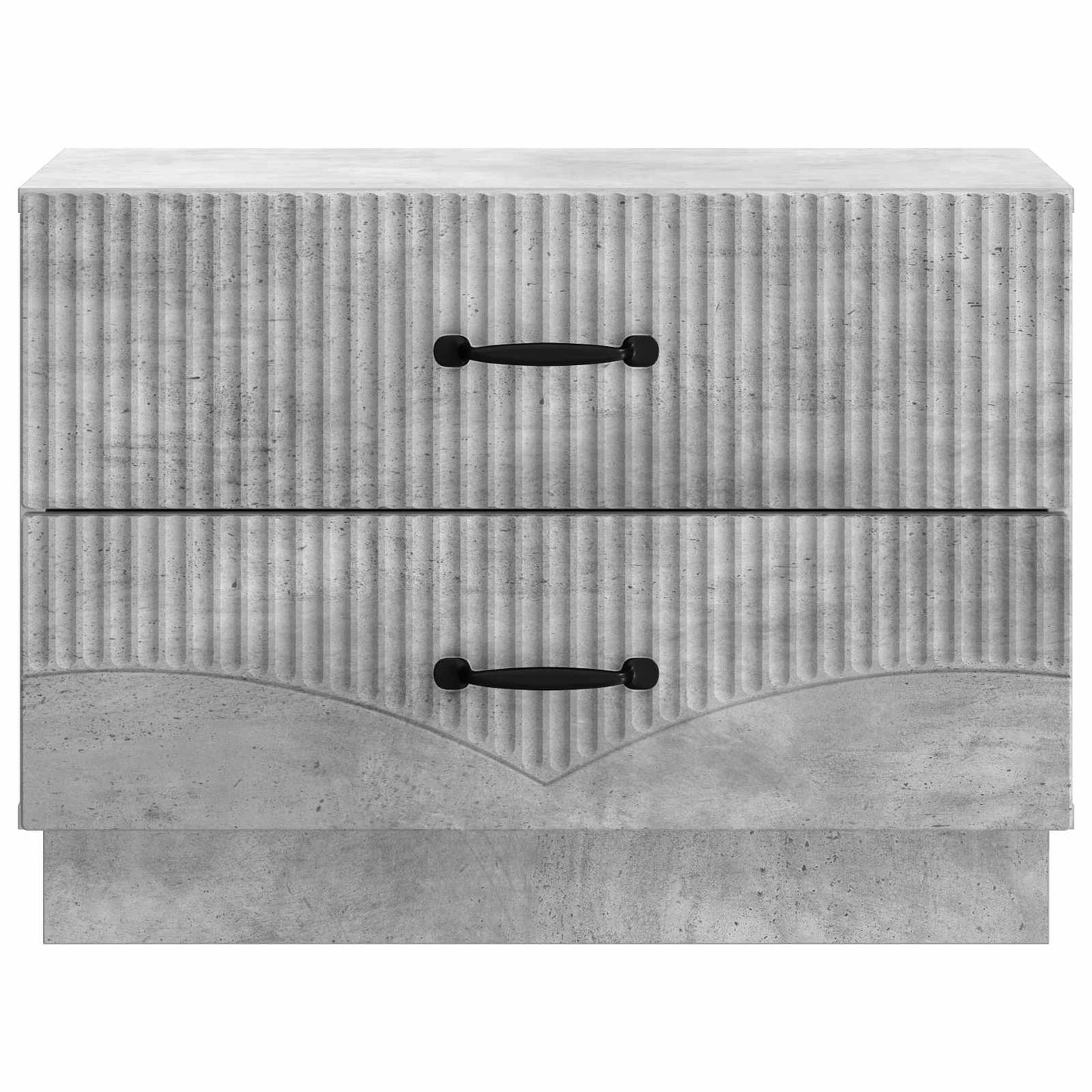 vidaXL Bedside Cabinet with Drawer Concrete Grey 62 x 34.5 x 44.5 cm