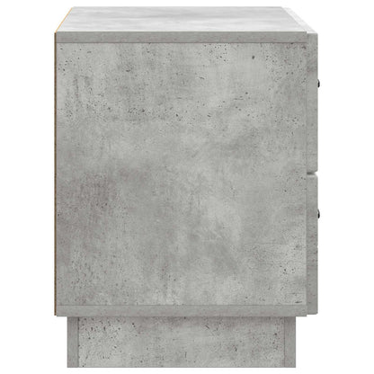vidaXL Bedside Cabinet with Drawer Concrete Grey 62 x 34.5 x 44.5 cm