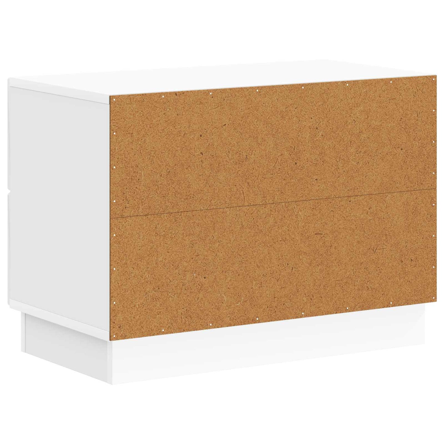 vidaXL Bedside Cabinet High Gloss White 62 x 34.5 x 44.5 cm