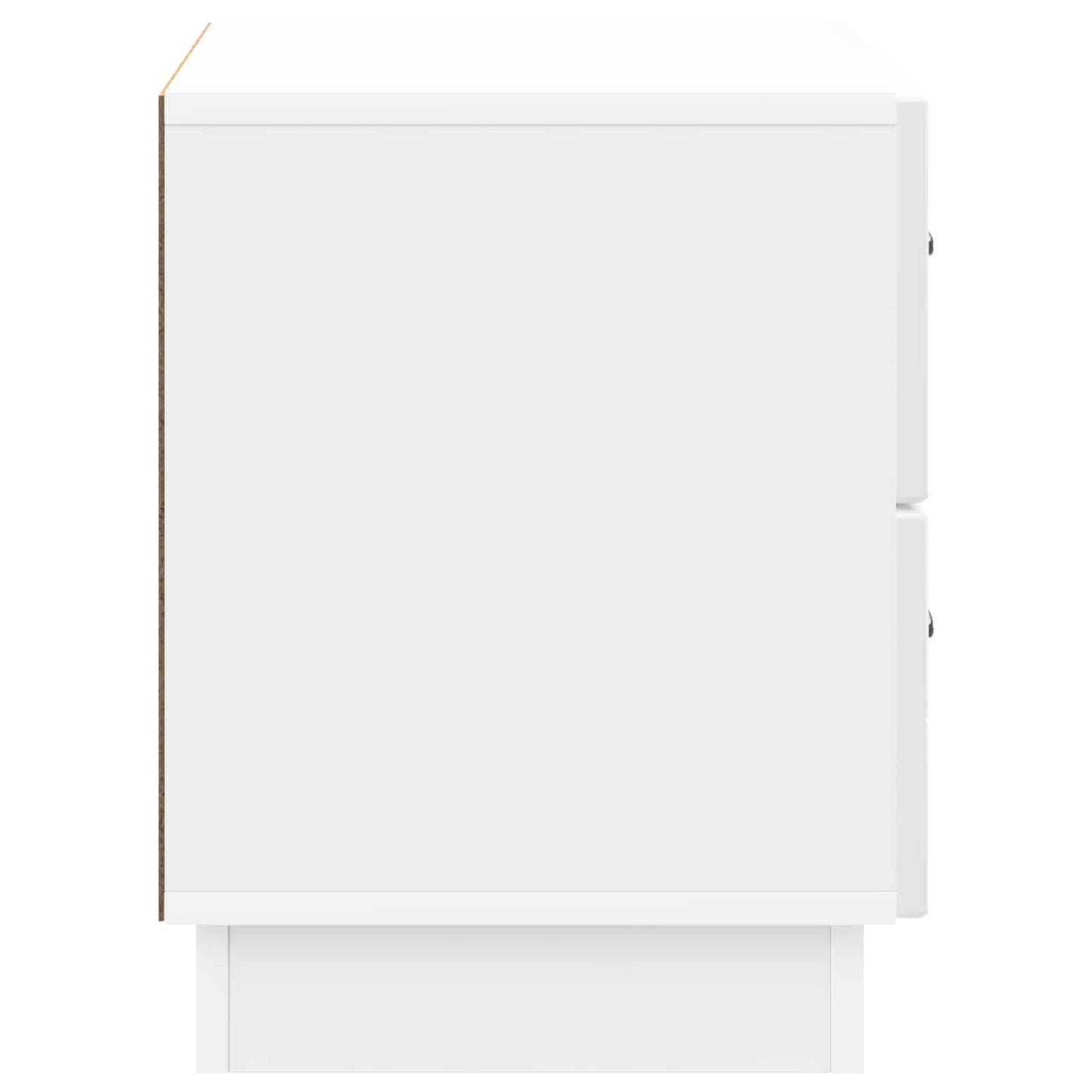 vidaXL Bedside Cabinet High Gloss White 62 x 34.5 x 44.5 cm