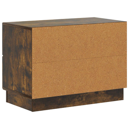 vidaXL Bedside Cabinet Smoked Oak 62 x 34.5 x 44.5 cm Engineered Wood