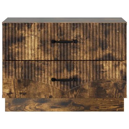 vidaXL Bedside Cabinet Smoked Oak 62 x 34.5 x 44.5 cm Engineered Wood