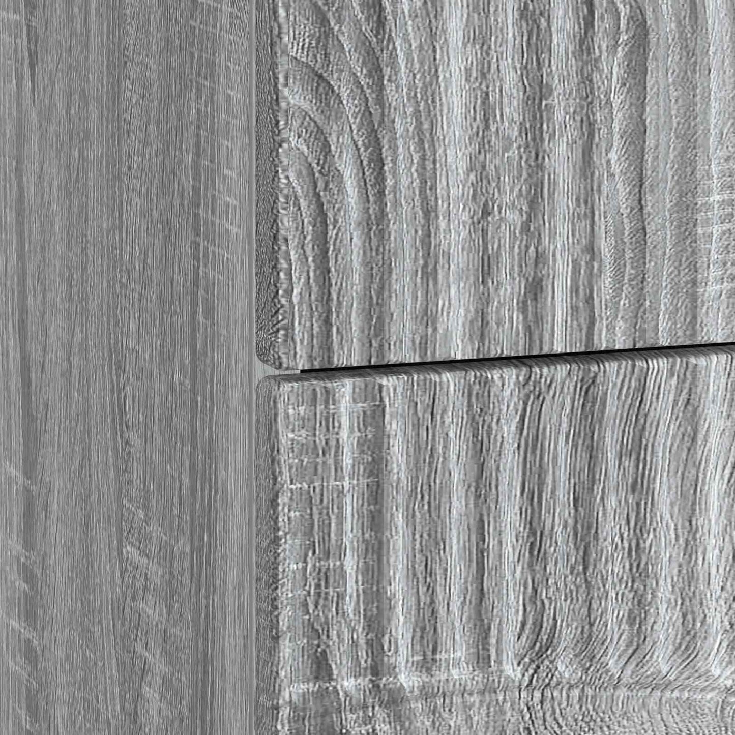 vidaXL Bedside Cabinet Grey Sonoma 62 x 34.5 x 44.5 cm Engineered Wood