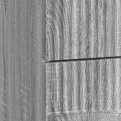vidaXL Bedside Cabinet Grey Sonoma 62 x 34.5 x 44.5 cm Engineered Wood
