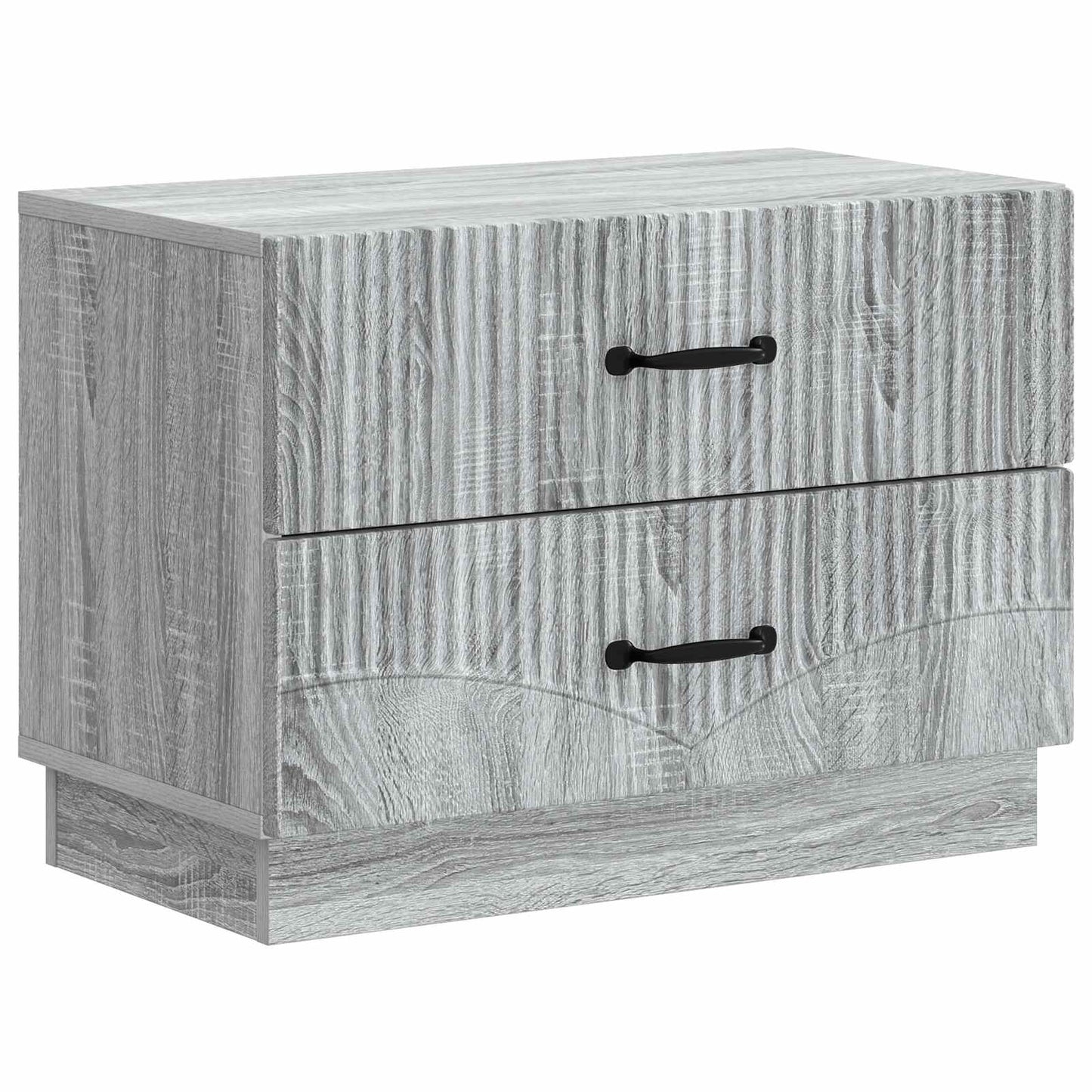 vidaXL Bedside Cabinet Grey Sonoma 62 x 34.5 x 44.5 cm Engineered Wood