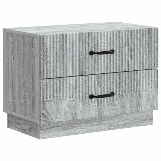 vidaXL Bedside Cabinet Grey Sonoma 62 x 34.5 x 44.5 cm Engineered Wood