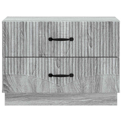 vidaXL Bedside Cabinet Grey Sonoma 62 x 34.5 x 44.5 cm Engineered Wood