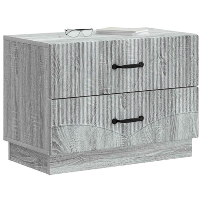 vidaXL Bedside Cabinet Grey Sonoma 62 x 34.5 x 44.5 cm Engineered Wood