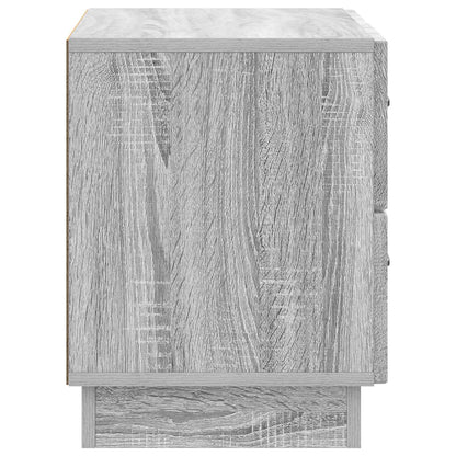 vidaXL Bedside Cabinet Grey Sonoma 62 x 34.5 x 44.5 cm Engineered Wood