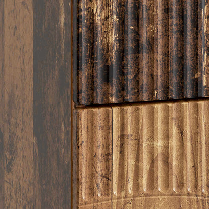 vidaXL Bedside Cabinet Old Wood 62 x 34.5 x 44.5 cm Engineered Wood