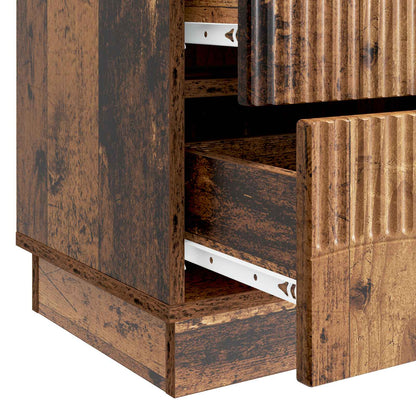 vidaXL Bedside Cabinet Old Wood 62 x 34.5 x 44.5 cm Engineered Wood