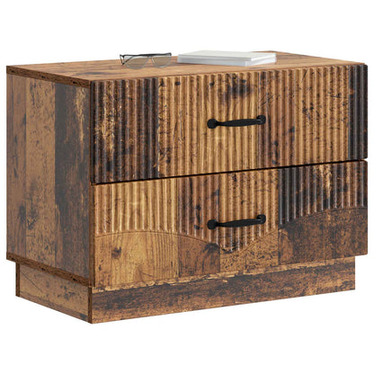 vidaXL Bedside Cabinet Old Wood 62 x 34.5 x 44.5 cm Engineered Wood