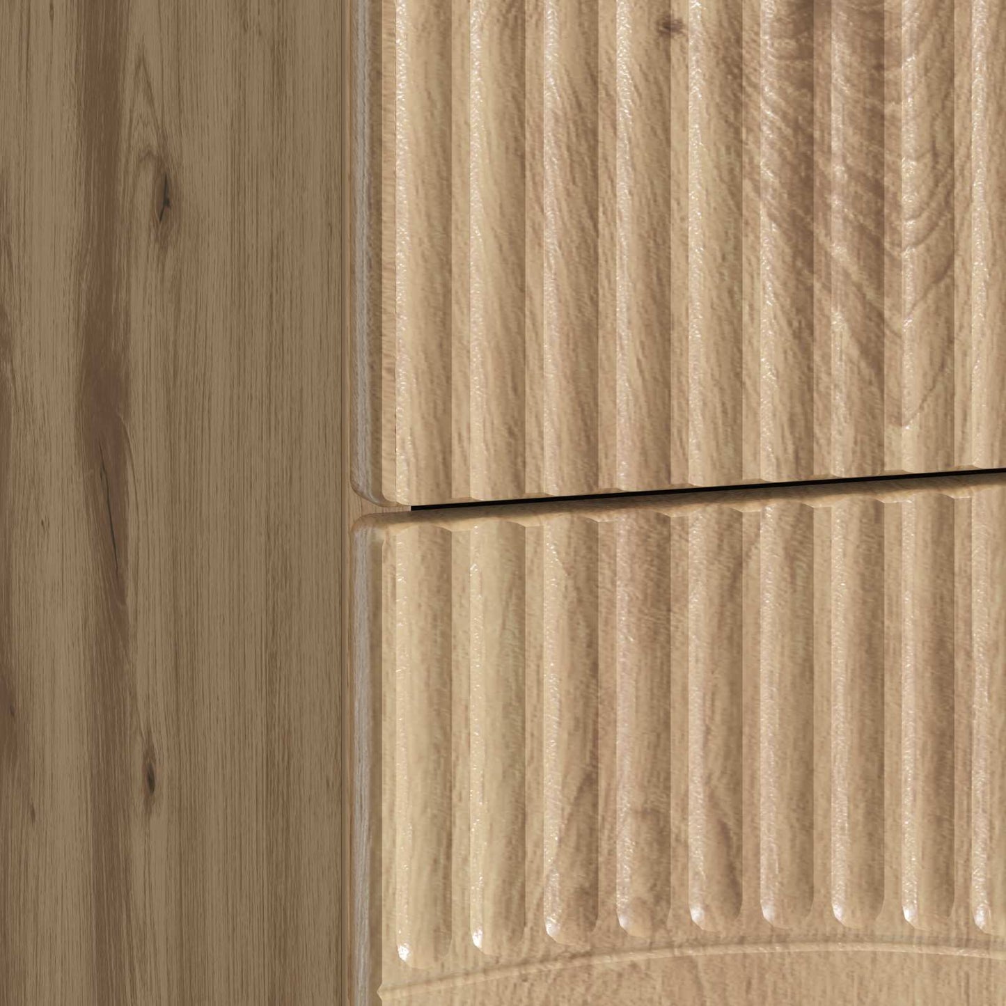 vidaXL Bedside Cabinet Artisan Oak 62 x 34.5 x 44.5 cm Engineered Wood