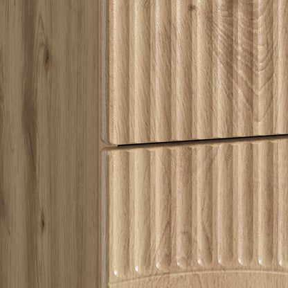vidaXL Bedside Cabinet Artisan Oak 62 x 34.5 x 44.5 cm Engineered Wood