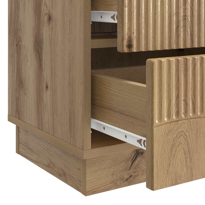 vidaXL Bedside Cabinet Artisan Oak 62 x 34.5 x 44.5 cm Engineered Wood