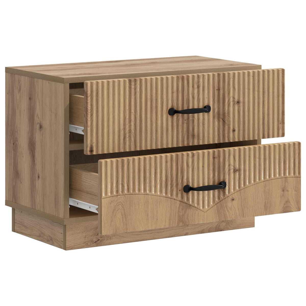 vidaXL Bedside Cabinet Artisan Oak 62 x 34.5 x 44.5 cm Engineered Wood