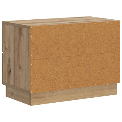 vidaXL Bedside Cabinet Artisan Oak 62 x 34.5 x 44.5 cm Engineered Wood