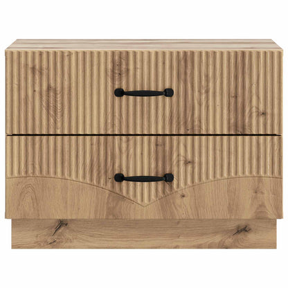 vidaXL Bedside Cabinet Artisan Oak 62 x 34.5 x 44.5 cm Engineered Wood