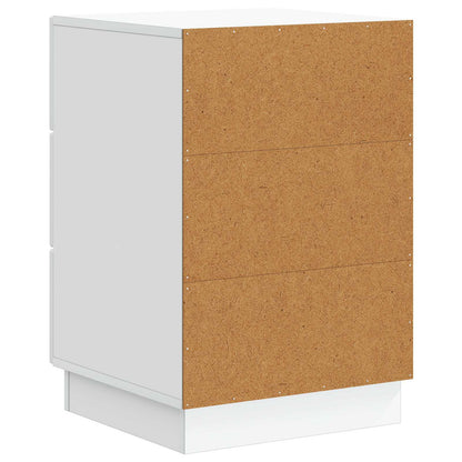 vidaXL Bedside Cabinet White 43 x 41 x 63.5 cm Engineered Wood