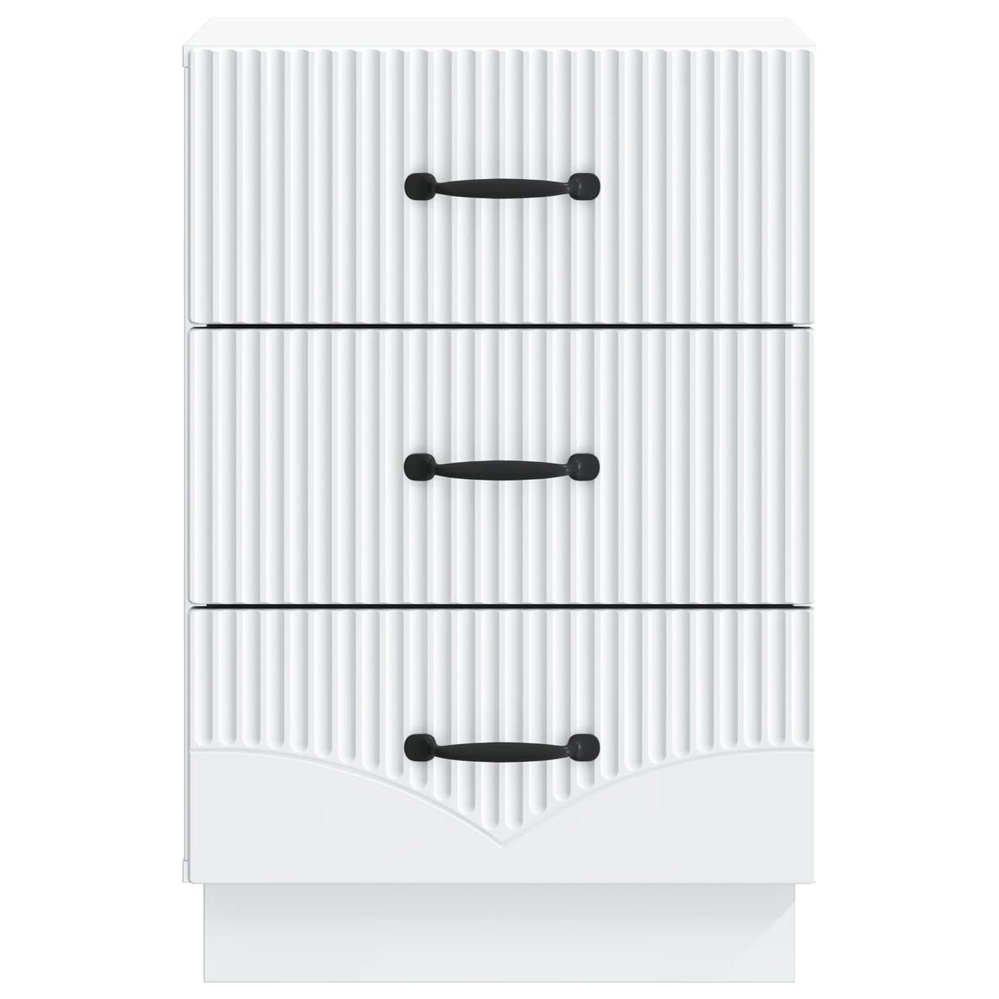 vidaXL Bedside Cabinet White 43 x 41 x 63.5 cm Engineered Wood