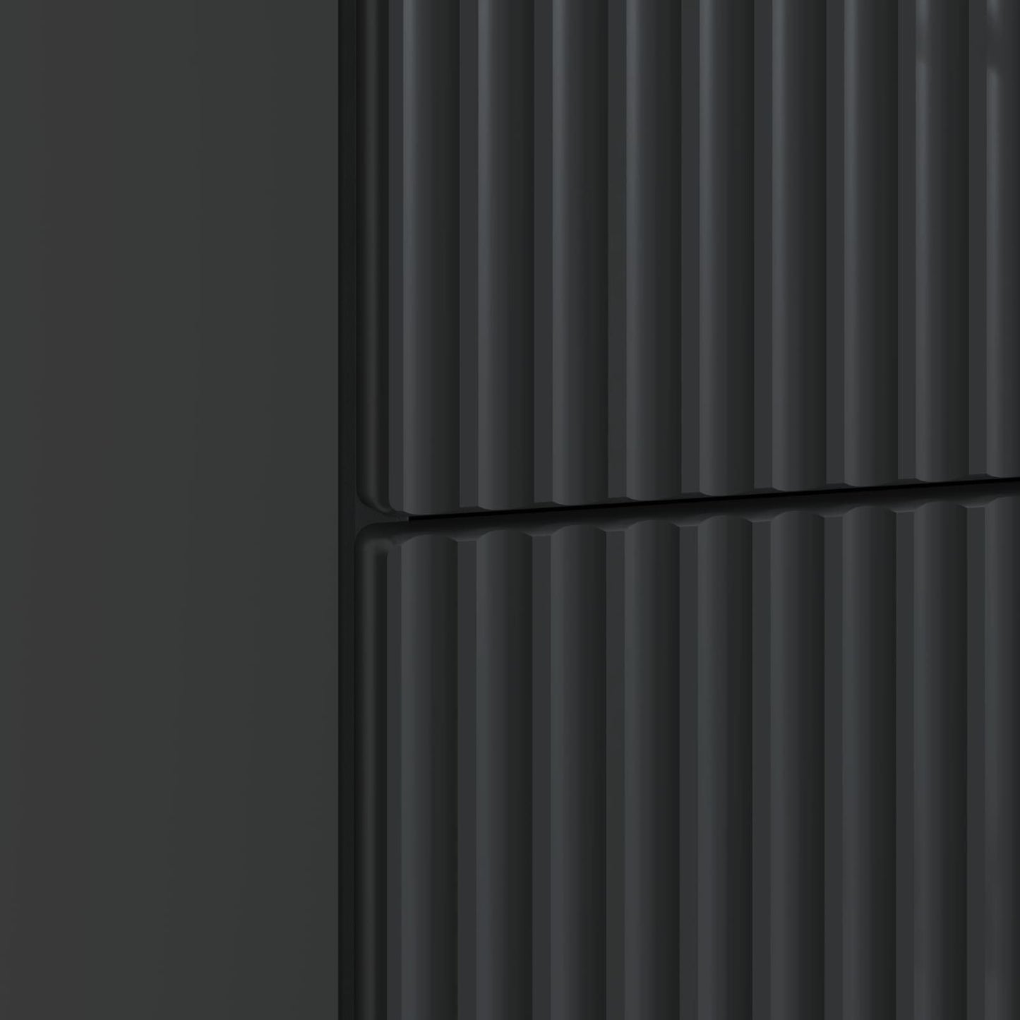 vidaXL Bedside Cabinet Black 43 x 41 x 63.5 cm Engineered Wood