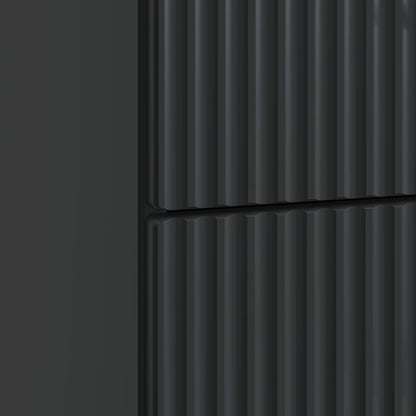 vidaXL Bedside Cabinet Black 43 x 41 x 63.5 cm Engineered Wood