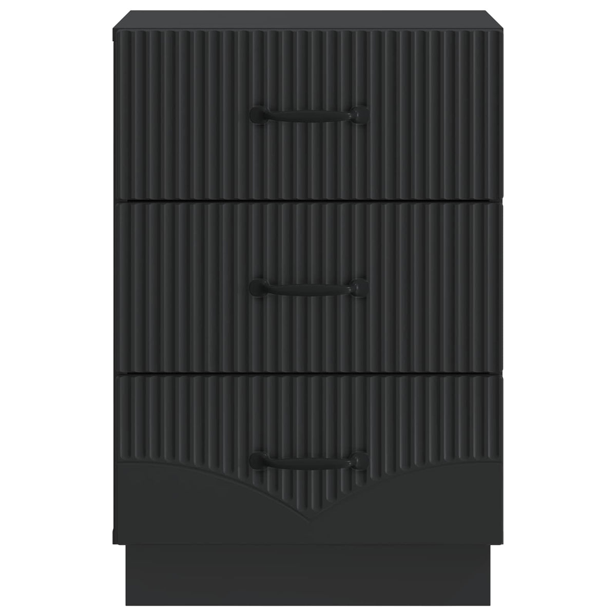 vidaXL Bedside Cabinet Black 43 x 41 x 63.5 cm Engineered Wood